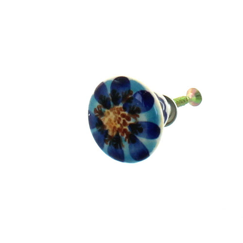 Polish Pottery Autumn Burst Drawer Pull