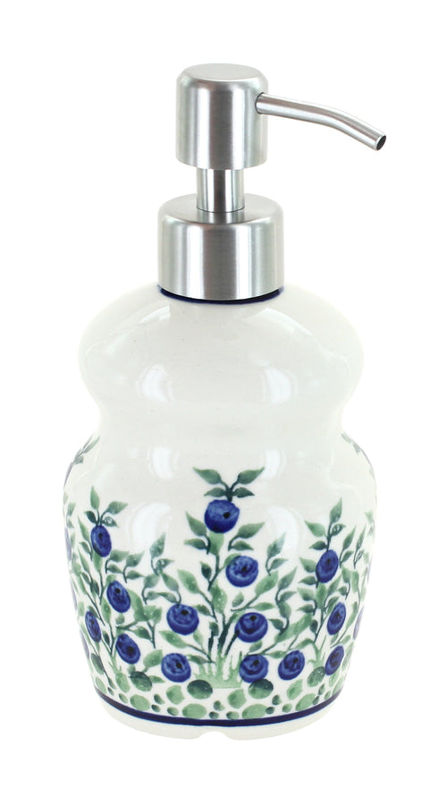 Polish Pottery Porcelain Vine Soap Dispenser
