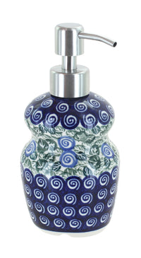 Polish Pottery Seaside Swirl Soap Dispenser