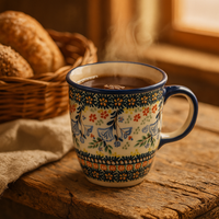 Periwinkle Coffee Mug Polish Pottery