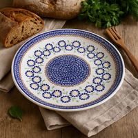 Peach Blossom Dinner Plate Polish Pottery