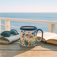 Atlantis Coffee Mug Polish Pottery