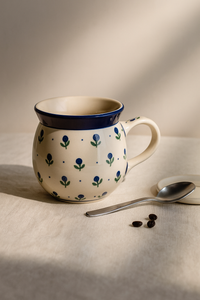 Blueberry Bubble Mug Polish Pottery