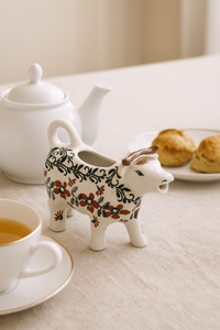 Scarlett Ivy Cow Creamer Polish Pottery