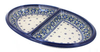 Polish Pottery Spring Blossom Large Divided Dish
