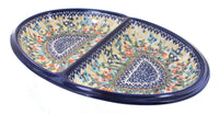 Polish Pottery Garden of Eden Large Divided Dish