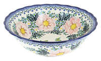 Polish Pottery Apple Blossom Large Serving Bowl