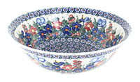 Polish Pottery Garden Butterfly Large Serving Bowl