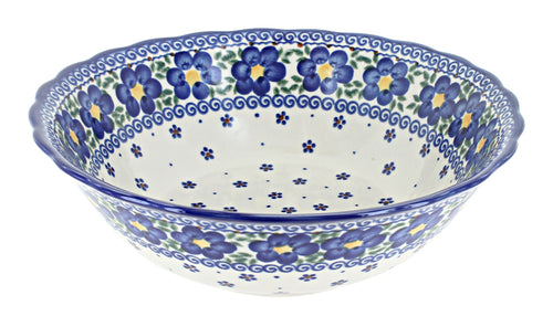 Polish Pottery Spring Blossom Large Serving Bowl