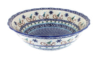 Polish Pottery Noel Nights Large Serving Bowl