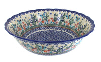 Polish Pottery Garden of Eden Large Serving Bowl