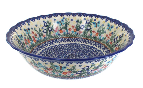 Polish Pottery Garden of Eden Large Serving Bowl
