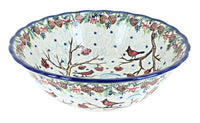 Polish Pottery Little Snowman Large Serving Bowl