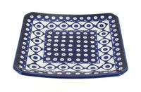 Polish Pottery Xandra Square Dessert Plate