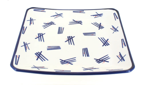 Polish Pottery Zoe Square Dinner Plate