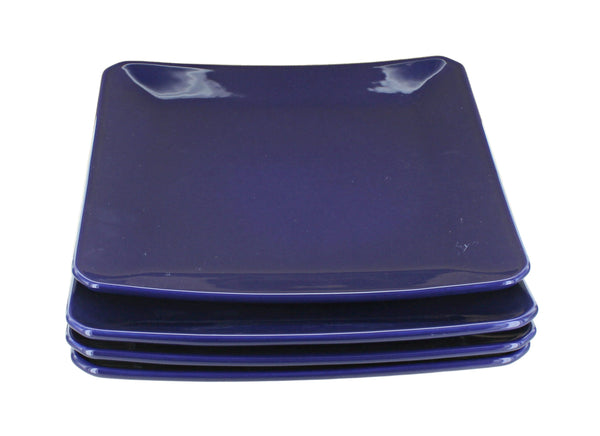 Cobalt Square Dinner Plate Set