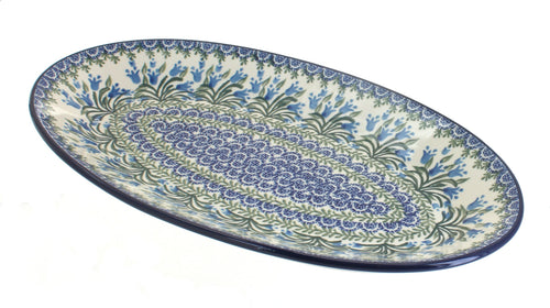 Polish Pottery Tulip Bouquet Oval Platter