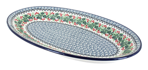 Polish Pottery Noelle Oval Platter