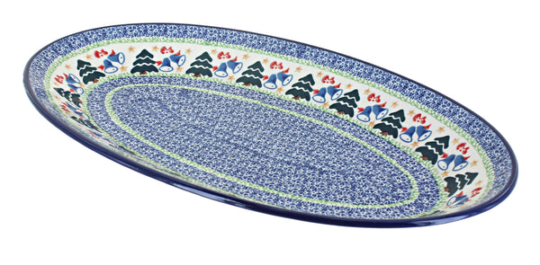 Winter Bells Oval Platter