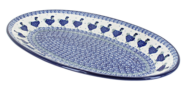 Barnyard Rooster Oval Platter