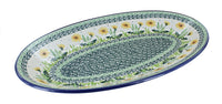 Polish Pottery Dandelion Oval Platter