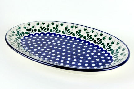 Alyce Oval Platter Polish Pottery