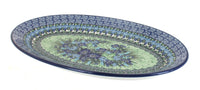 Polish Pottery Sapphire Fields Oval Platter
