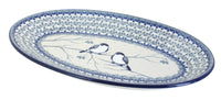 Polish Pottery Bluebird Oval Platter
