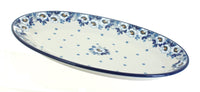 Polish Pottery Georgia Blue Oval Platter