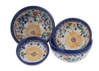 Polish Pottery Butterfly Measuring Bowl Set