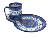 Polish Pottery Savannah Breakfast Plate with Mug