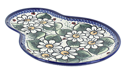 Polish Pottery Ladybug Breakfast Plate