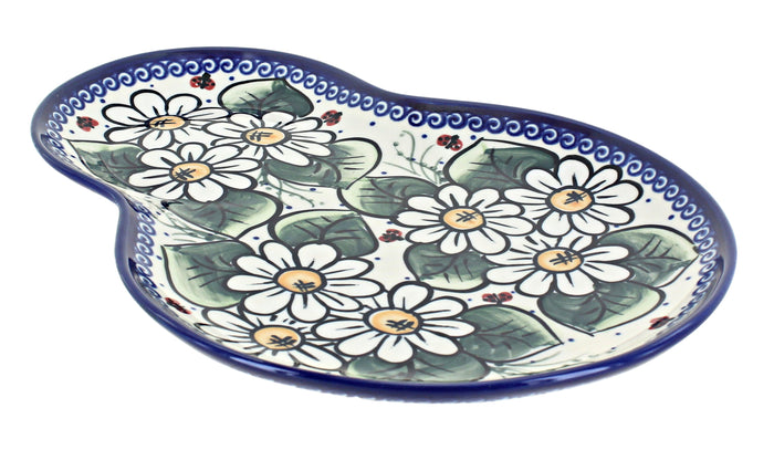 Polish Pottery Ladybug Breakfast Plate