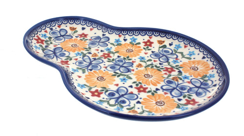 Polish Pottery Butterfly Breakfast Plate