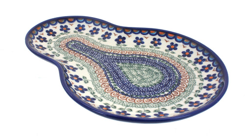 Polish Pottery Aztec Flower Breakfast Plate