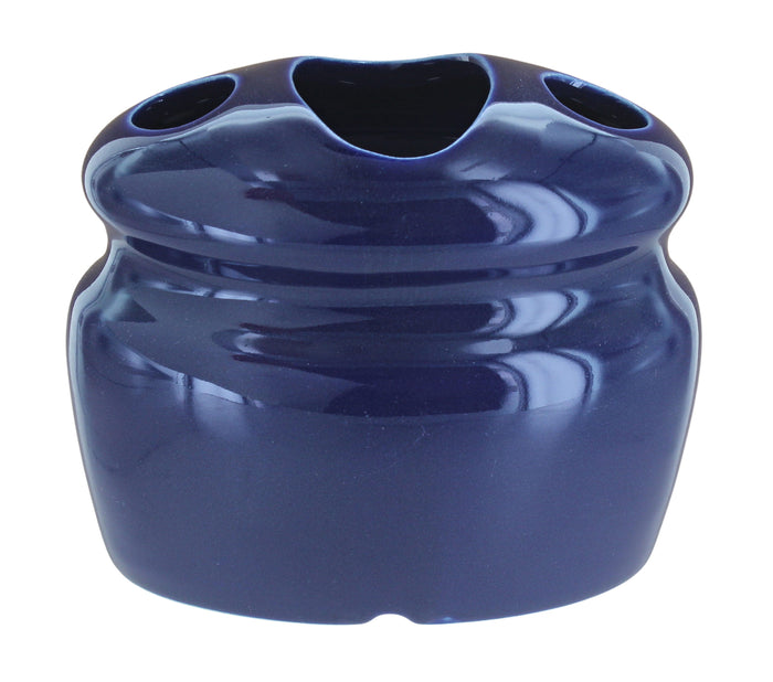 Polish Pottery Colbalt Toothbrush Holder
