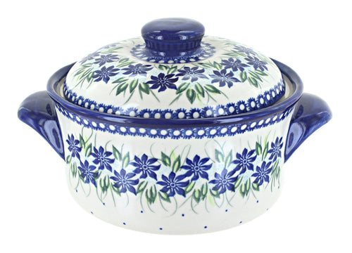 Polish Pottery Sierra Round Baker with Lid