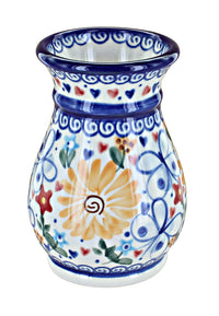 Polish Pottery Butterfly Small Vase
