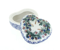 Polish Pottery Berry Heart Box