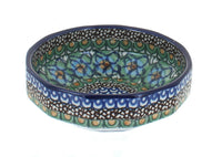 Polish Pottery Mardi Gras Small Angular Bowl