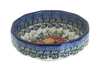 Polish Pottery Summer Blooms Small Angular Bowl