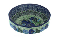 Sapphire Fields Small Angular Bowl Polish Pottery