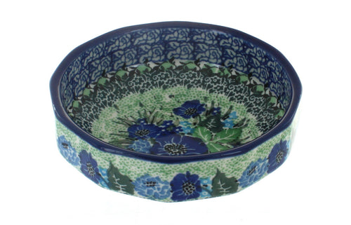Sapphire Fields Small Angular Bowl Polish Pottery