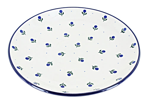 Polish Pottery Blueberry Dinner Plate