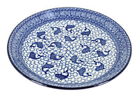 Polish Pottery Mosaic Beach Dinner Plate
