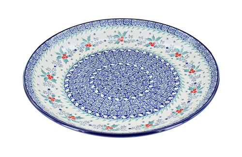 Polish Pottery December Joy Dinner Plate