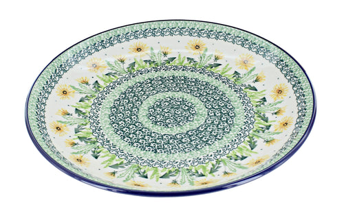Polish Pottery Dandelion Dinner Plate