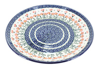 Polish Pottery Peach Posy Dinner Plate
