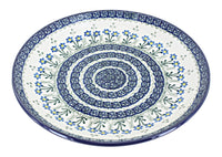 Polish Pottery Blue Posy Dinner Plate