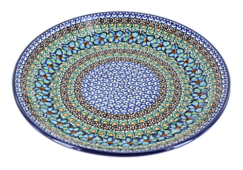 Polish Pottery Mardi Gras Dinner Plate